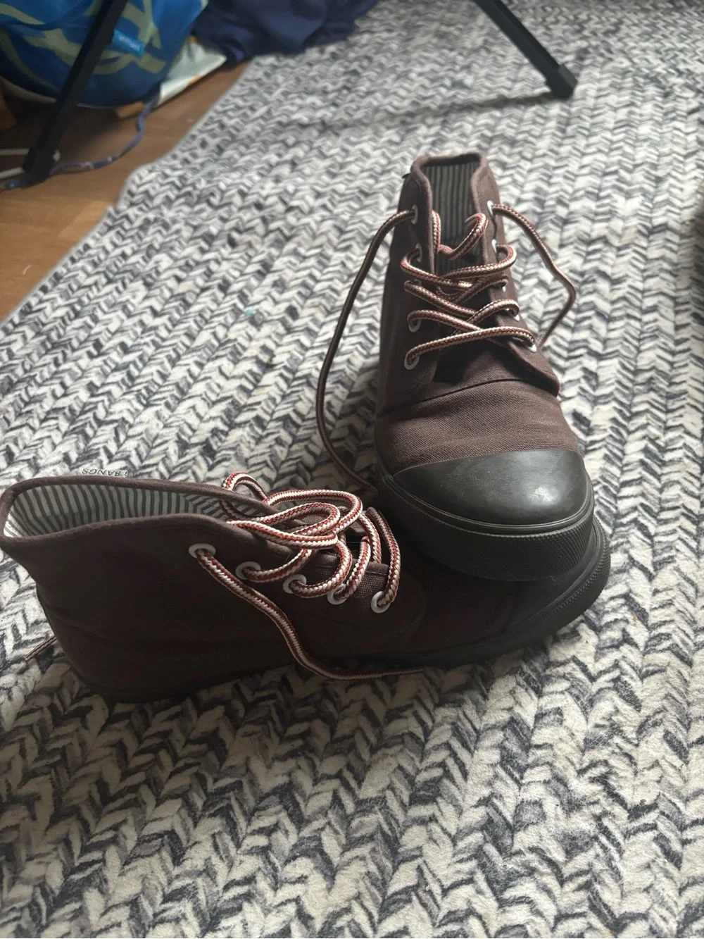 Bangs Classic Brown High Tops Shoes Women’s 9 Men’s 7.5 Fall Vintage Style